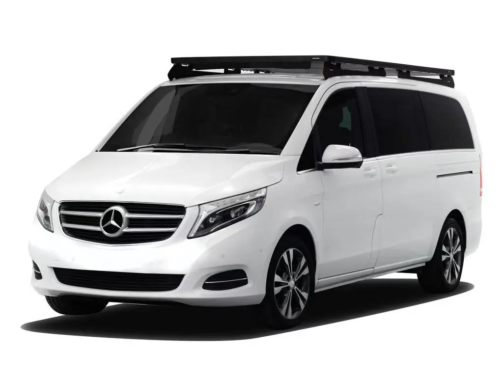 Front Runner Slimline Ii Roof Rack Kit For Van – Fits 2014–Current Mercedes-Benz V-Class L3 / Metris 135” Wb – Black Aluminum, 2772(L) X 1425(W), Full-Size (1Pc) 1