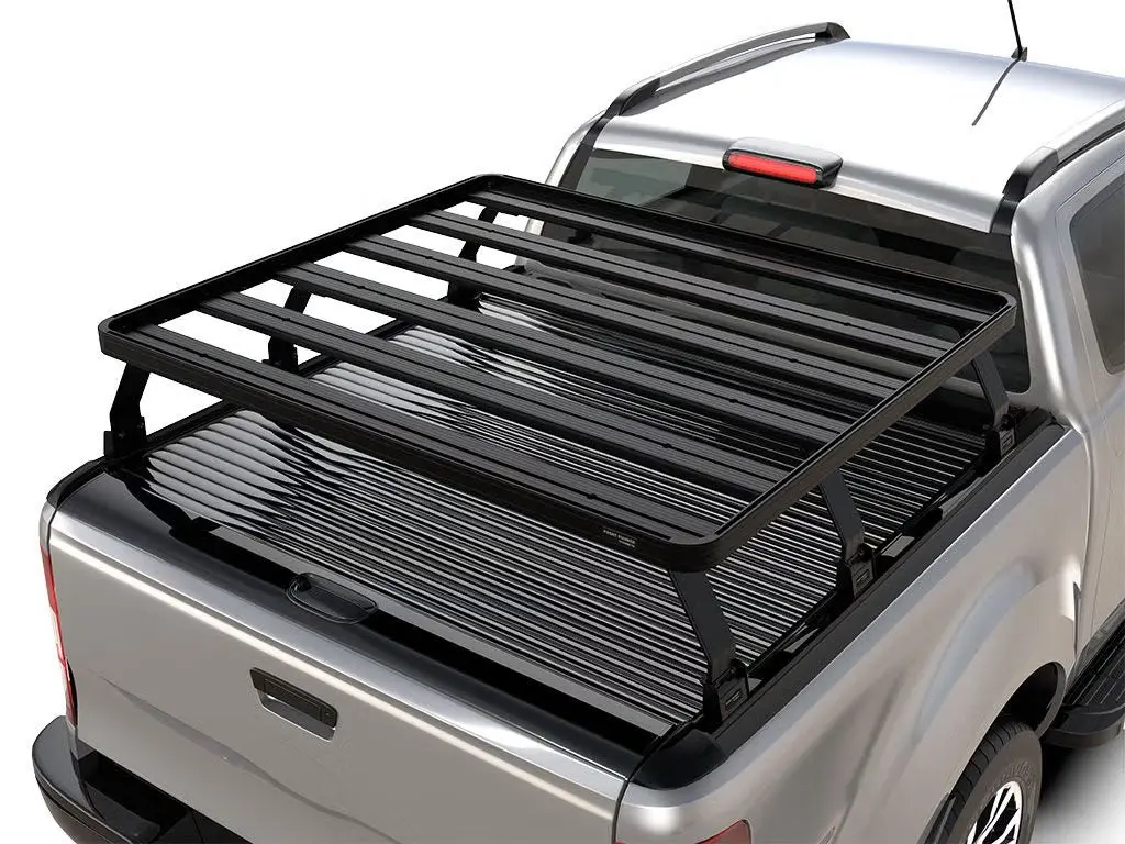 Front Runner Slimline Ii Load Bed Rack Kit For Truck – Fits Pickup With Roll Top Cover – Black Aluminum, 1425(W) X 1762(L), Tall Design (1Pc) 1