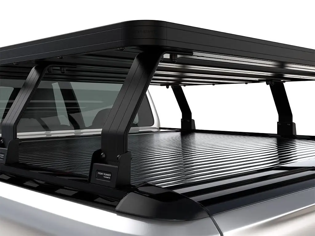 Front Runner Slimline Ii Load Bed Rack Kit For Truck – Fits Pickup With Roll Top Cover – Black Aluminum, 1475(W) X 1560(L), Tall Design (1Pc) 2
