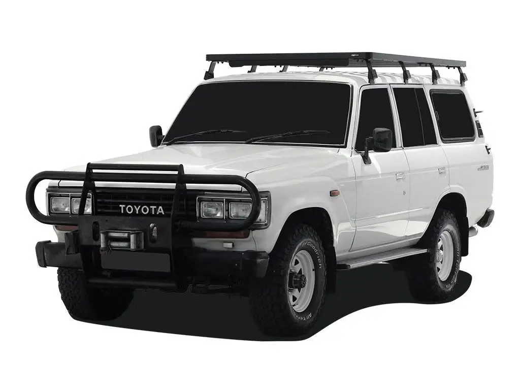 Front Runner Slimline Ii Roof Rack Kit / Tall For Suv – Fits Toyota Land Cruiser 60 Series – 2166Mm Full-Size Black Aluminum Cargo Rack (1Pc) 1