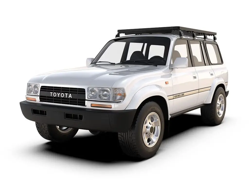 Front Runner Slimline Ii Roof Rack Kit / Tall For Suv – Fits Toyota Land Cruiser 80 Series – 1964Mm Full-Size Black Aluminum Cargo Rack (1Pc) 1