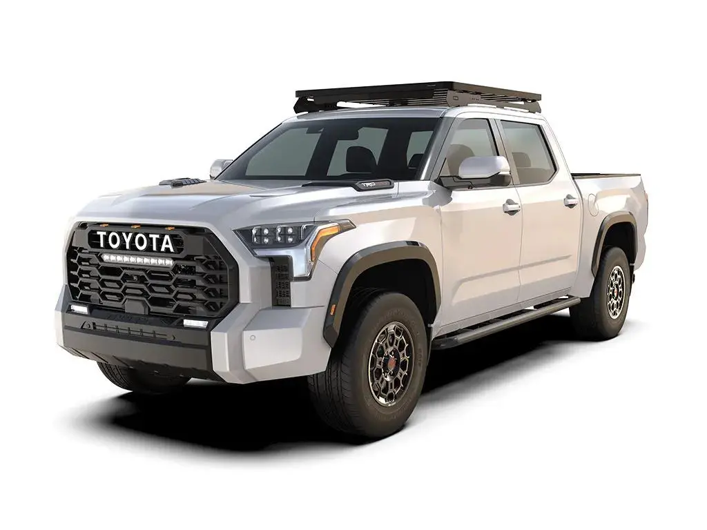 Front Runner Slimline Ii Roof Rack Kit For Truck – Fits 2022-Current Toyota Tundra Crew Max – Black Aluminum, Full-Size Cargo Rack (1Pc) 1