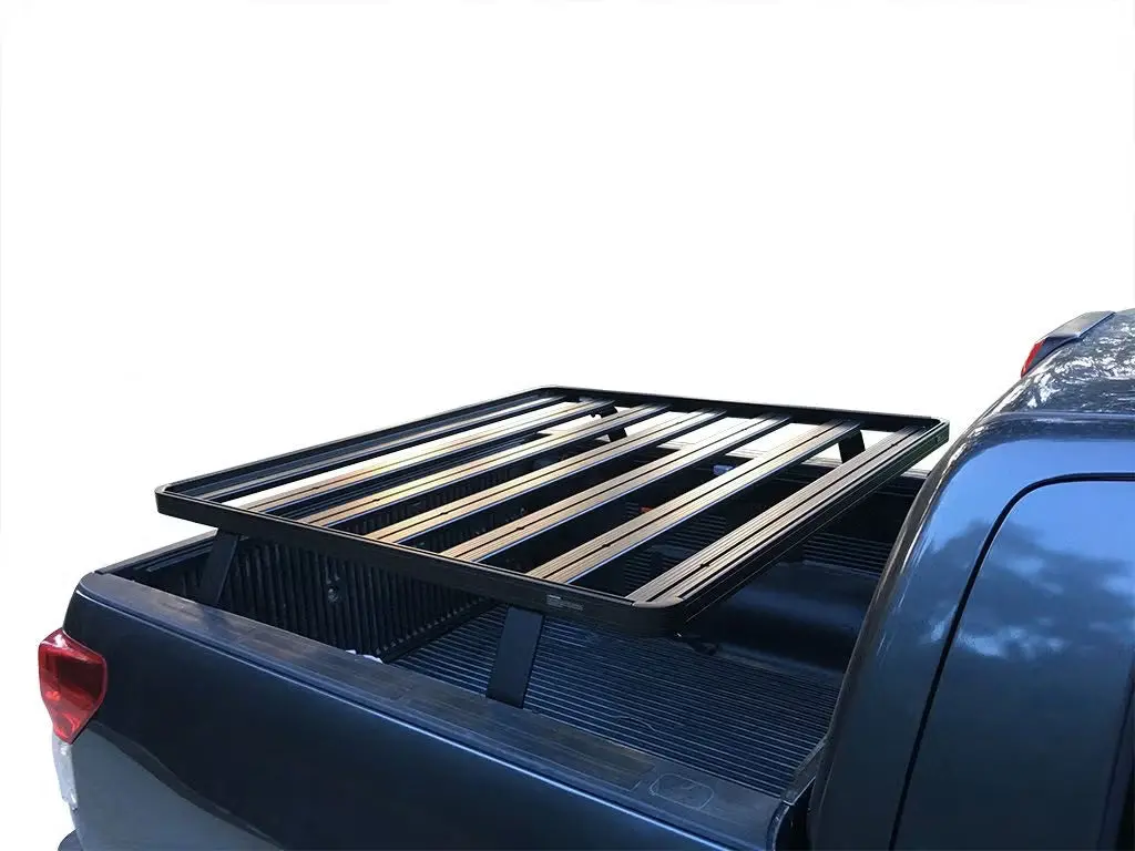 Front Runner Slimline Ii Load Bed Rack Kit For Truck – Fits 2007-Current Toyota Tundra Crewmax – Black Aluminum, Full-Size Cargo Rack (1Pc) 1