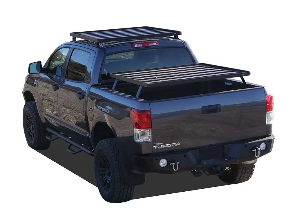 Front Runner Slimline Ii Load Bed Rack Kit For Truck – Fits 1999-2006 Toyota Tundra Access Cab 2-Door Pickup – Black Aluminum, Full-Size Cargo Rack (1Pc) 1