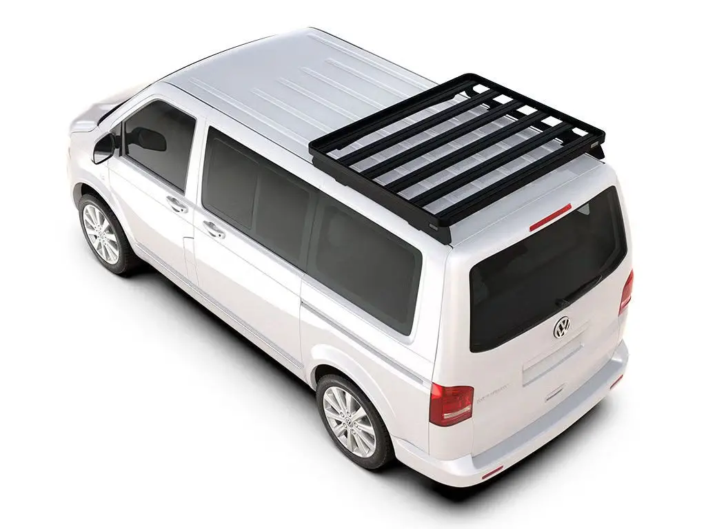 Front Runner Slimline Ii 1/2 Roof Rack Kit For Van – Fits 2003–2015 Volkswagen T5 Transporter Swb – Black Aluminum, No-Drill Install (1Pc) 2