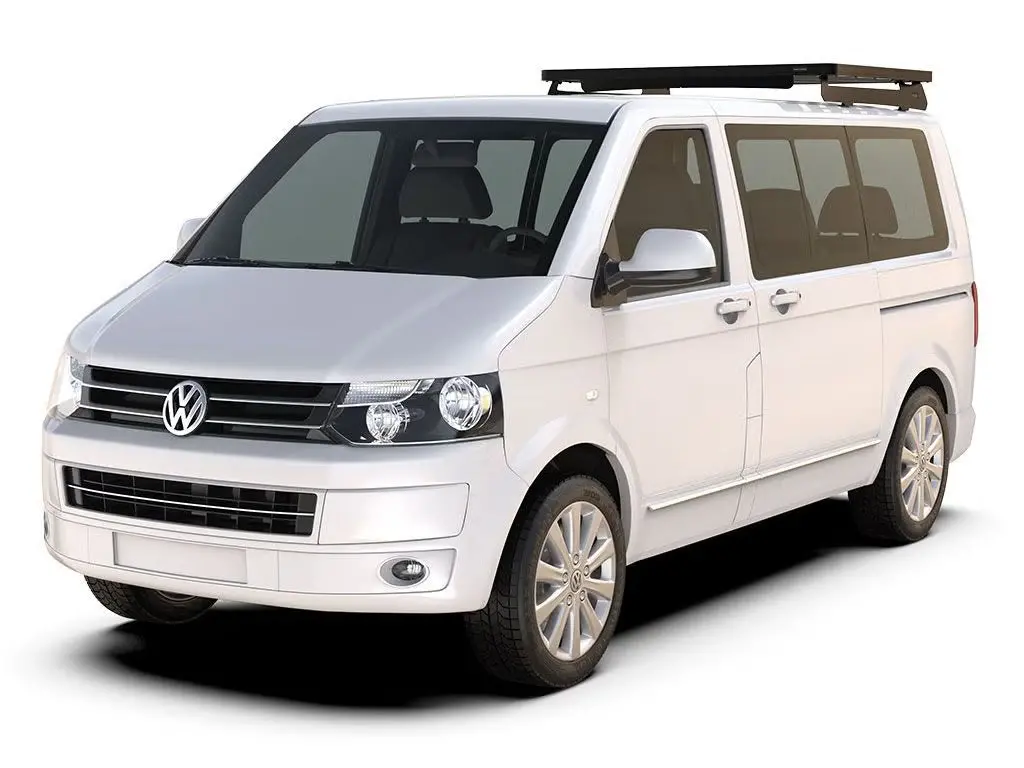 Front Runner Slimline Ii 1/2 Roof Rack Kit For Van – Fits 2003–2015 Volkswagen T5 Transporter Swb – Black Aluminum, No-Drill Install (1Pc) 1