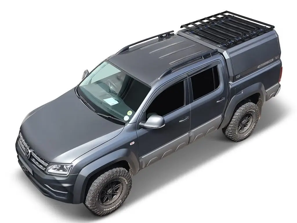 Front Runner Slimsport Rack Kit For Truck – Fits 5.5’ Canopy/Cap/Trailer – Black Aluminum, 1350(L) X 1211(W), Low-Profile Design (1Pc) 1