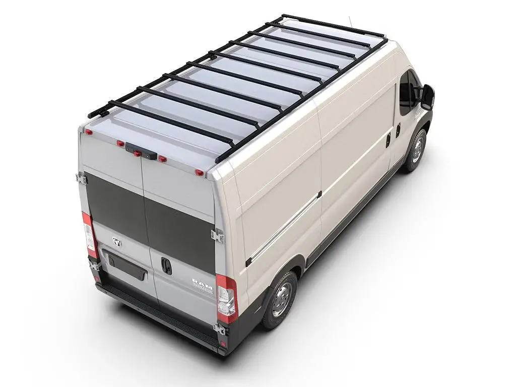 Front Runner Slimpro Roof Rack Kit For Van – Fits 2014-Current Ram Promaster 2500 (159” Wb / High Roof) – Black Aluminum Adjustable Mount (1Pc) 2