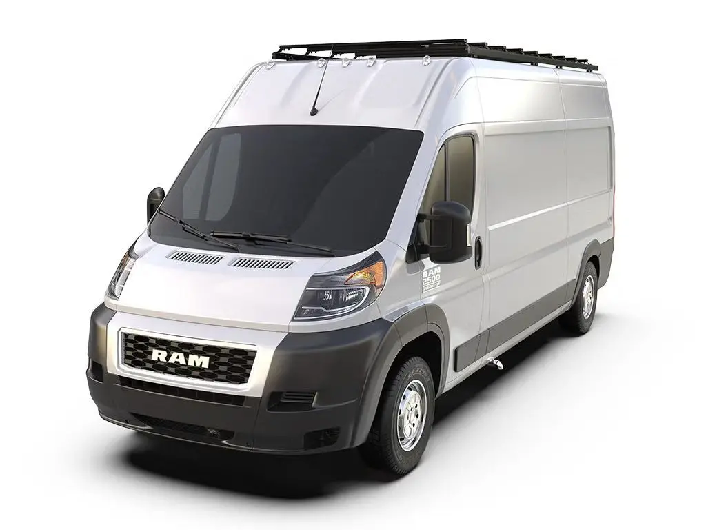 Front Runner Slimpro Roof Rack Kit For Van – Fits 2014-Current Ram Promaster 2500 (159” Wb / High Roof) – Black Aluminum Adjustable Mount (1Pc) 1