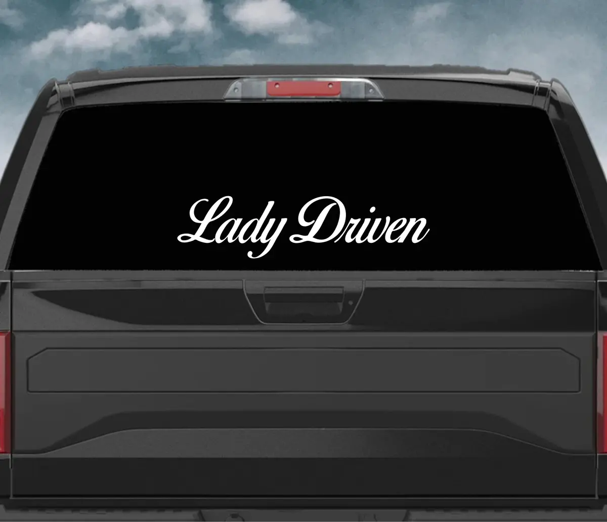 Lady Driven Wall Decal Car Truck Window Windshield Jdm Sticker Vinyl Lettering Quote Drift Boy Girl Funny Sadboyz Racing Men Broken Heart Club Women Girls 1