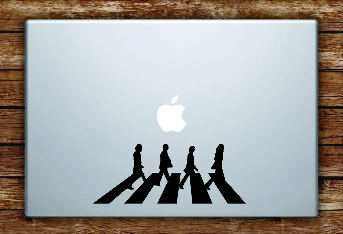 Abbey Road The Beatles Laptop Decal Sticker Vinyl Art Quote Macbook Apple Decor Music John Lennon Paul Mccartney 1