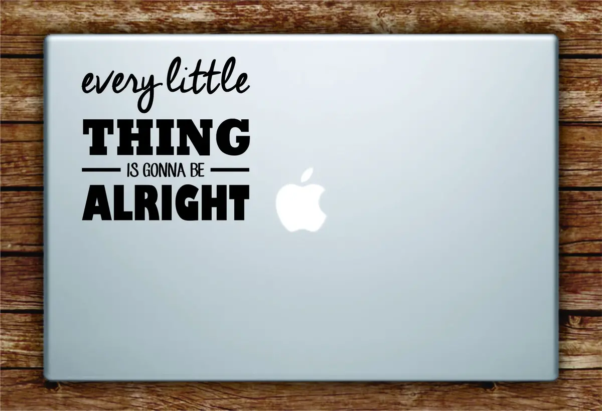 Bob Marley Every Little Thing Laptop Decal Sticker Vinyl Art Quote Macbook Apple Decor Quote Music Reggae 1