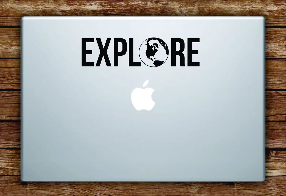 Explore Decal Sticker Vinyl Art Quote Macbook Apple Decor Quote World Travel Adventure 1