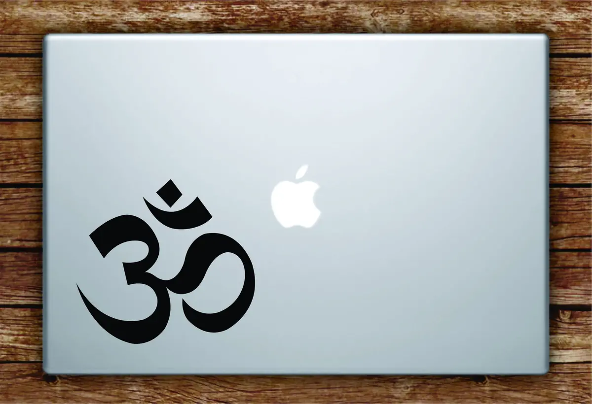 Om Design Yoga Laptop Decal Sticker Vinyl Art Quote Macbook Apple Decor 1