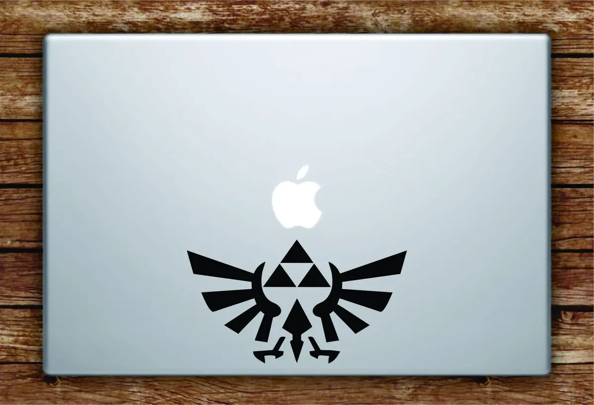 Triforce Zelda Logo Laptop Decal Sticker Vinyl Art Quote Macbook Apple Decor Game Gamer 1