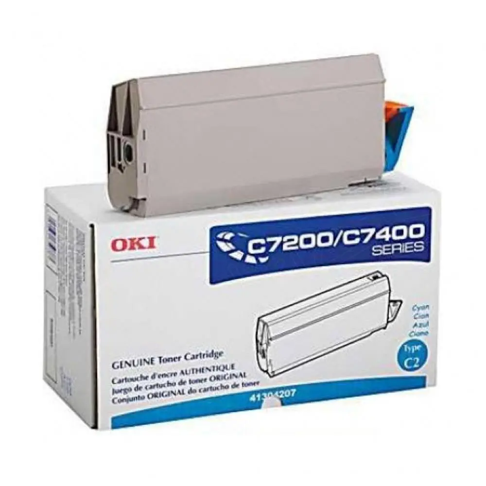 41304207 C7200/C7400 Series Cyan Toner Cartridge Type C2 1