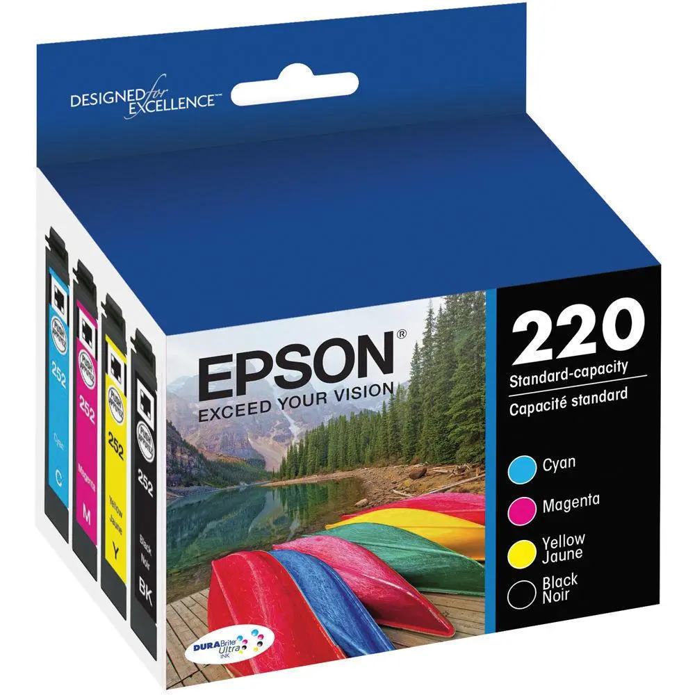 T220120bcs Epson Durabrite Ultra Black And Color Combo Pack 1