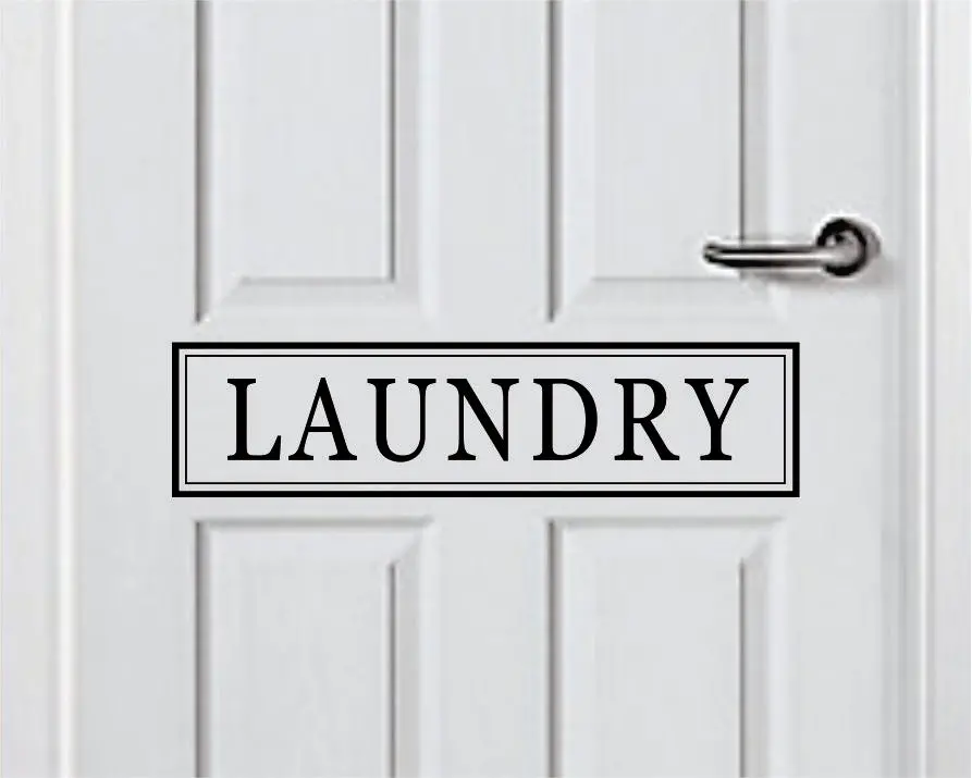 Laundry Quote Wall Decal Sticker Bedroom Room Art Vinyl Inspirational Door Sign Teen Home Mom Clean Wash Dry Fresh Clothes 1