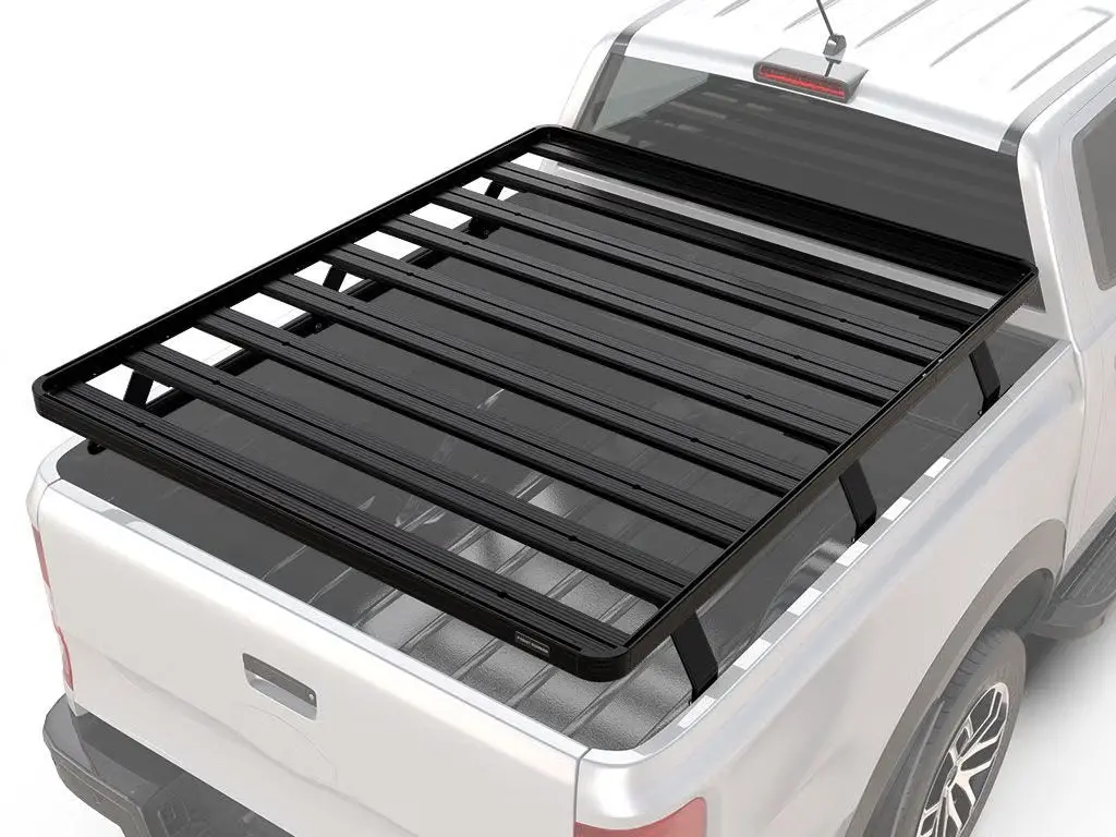Front Runner Slimline Ii Load Bed Rack Kit For Truck – Fits 2007-Current Toyota Tundra Crewmax 6.5’ Bed – Black Aluminum, Full-Size Cargo Rack (1Pc) 1