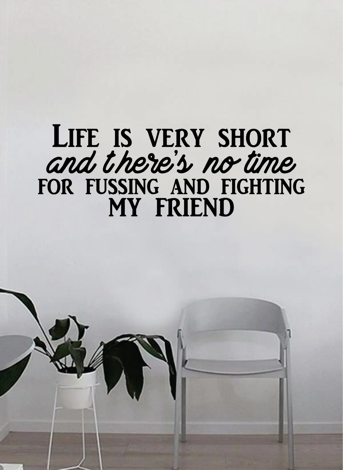 Life Is Very Short V3 The Beatles Wall Decal Sticker Vinyl Art Bedroom Room Decor Decoration Teen Quote Inspirational Music John Lennon Paul Mccartney 1