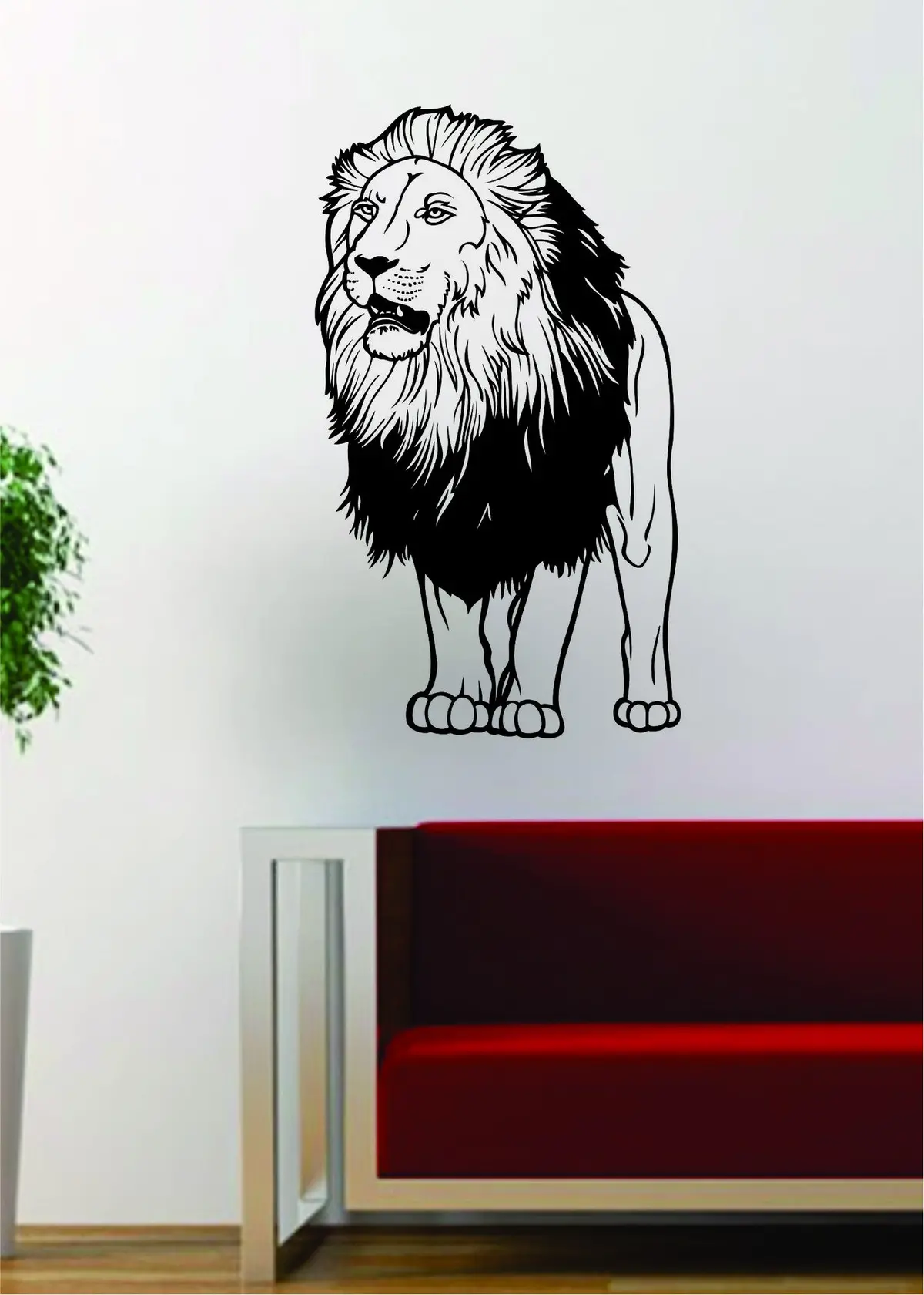 Lion Version 13 Design Animal Decal Sticker Wall Vinyl Decor Art 1