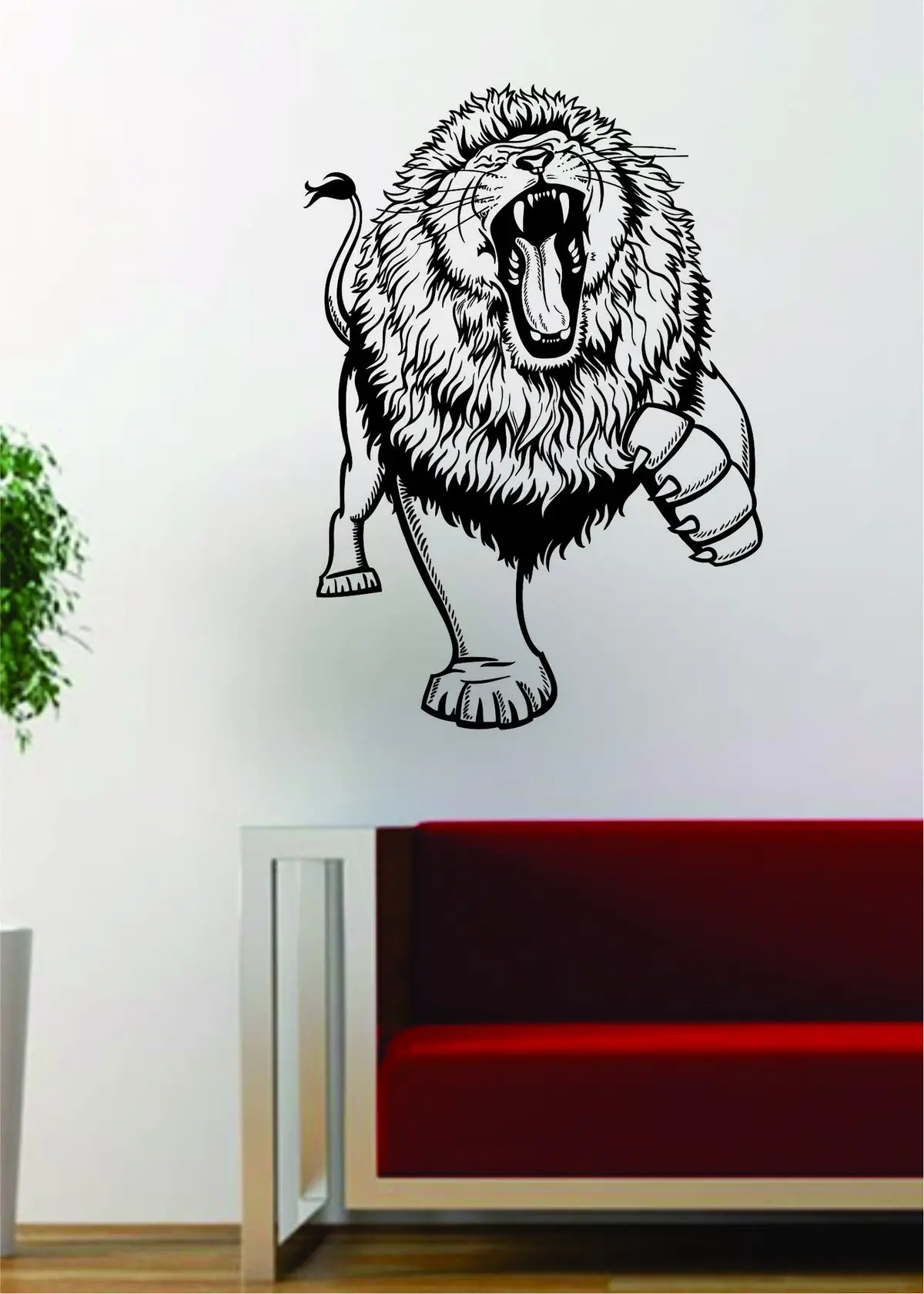 Lion Version 14 Design Animal Decal Sticker Wall Vinyl Decor Art 1
