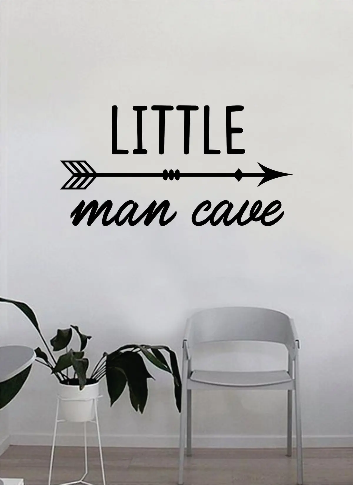 Little Man Cave Decal Sticker Wall Vinyl Decor Art Home Bedroom Living Room Son Kids Nursery Funny Arrow Cute 1