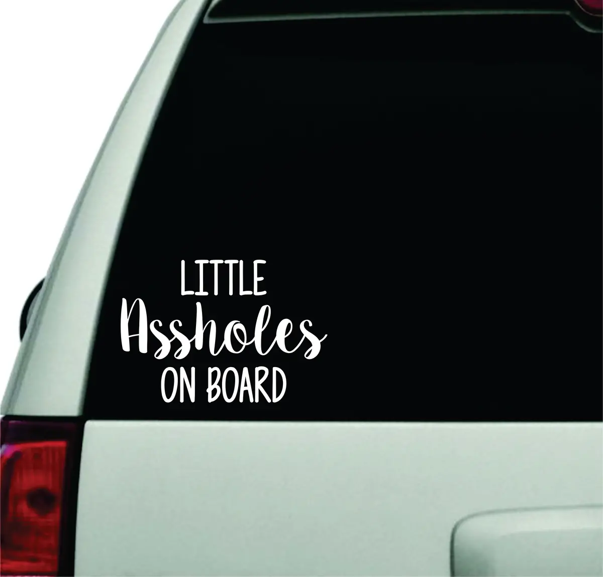 Little Aholes On Board Wall Decal Car Truck Window Windshield Jdm Sticker Vinyl Lettering Racing Quote Boy Girl Baby Kids Funny Mom Cute Son 1