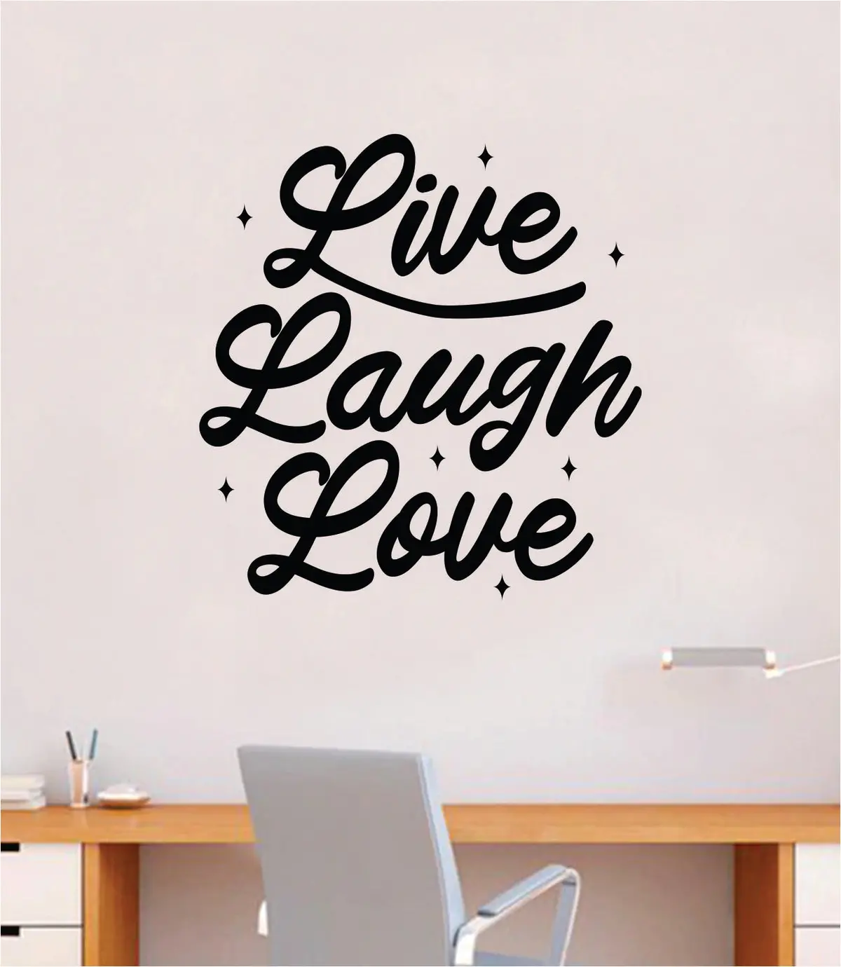 Live Laugh Love V3 Quote Wall Decal Sticker Bedroom Room Art Vinyl Beautiful Inspirational Motivational Teen Nursery Kids Peace Cute Girils 1