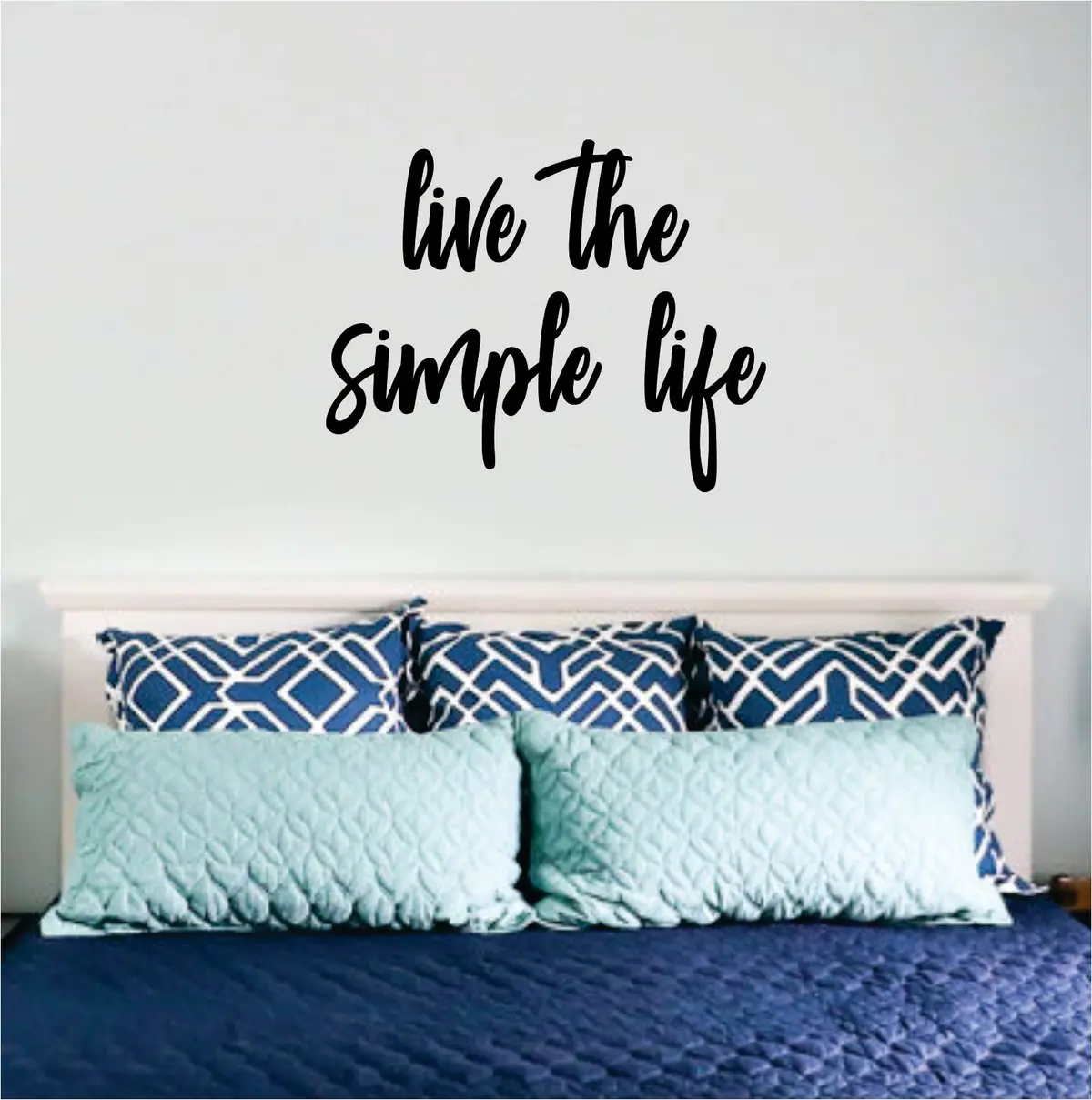 Live The Simple Life Quote Wall Decal Sticker Bedroom Room Art Vinyl Inspirational Family Love 1