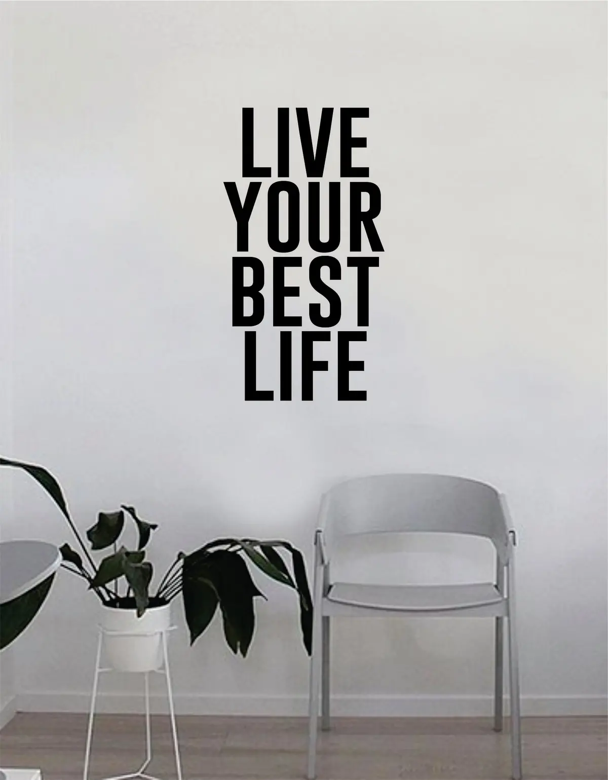 Live Your Best Life Quote Wall Decal Sticker Room Bedroom Art Vinyl Decor Decoration Teen Inspirational Adventure Travel Mountains Explore Wanderlust 1