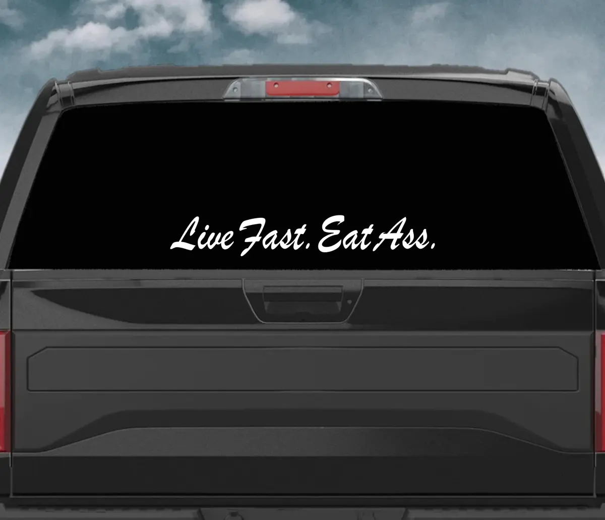 Live Fast Eat A Wall Decal Car Truck Window Windshield Jdm Sticker Vinyl Lettering Quote Drift Boy Girl Funny Sadboyz Racing Men Broken Heart Club 1