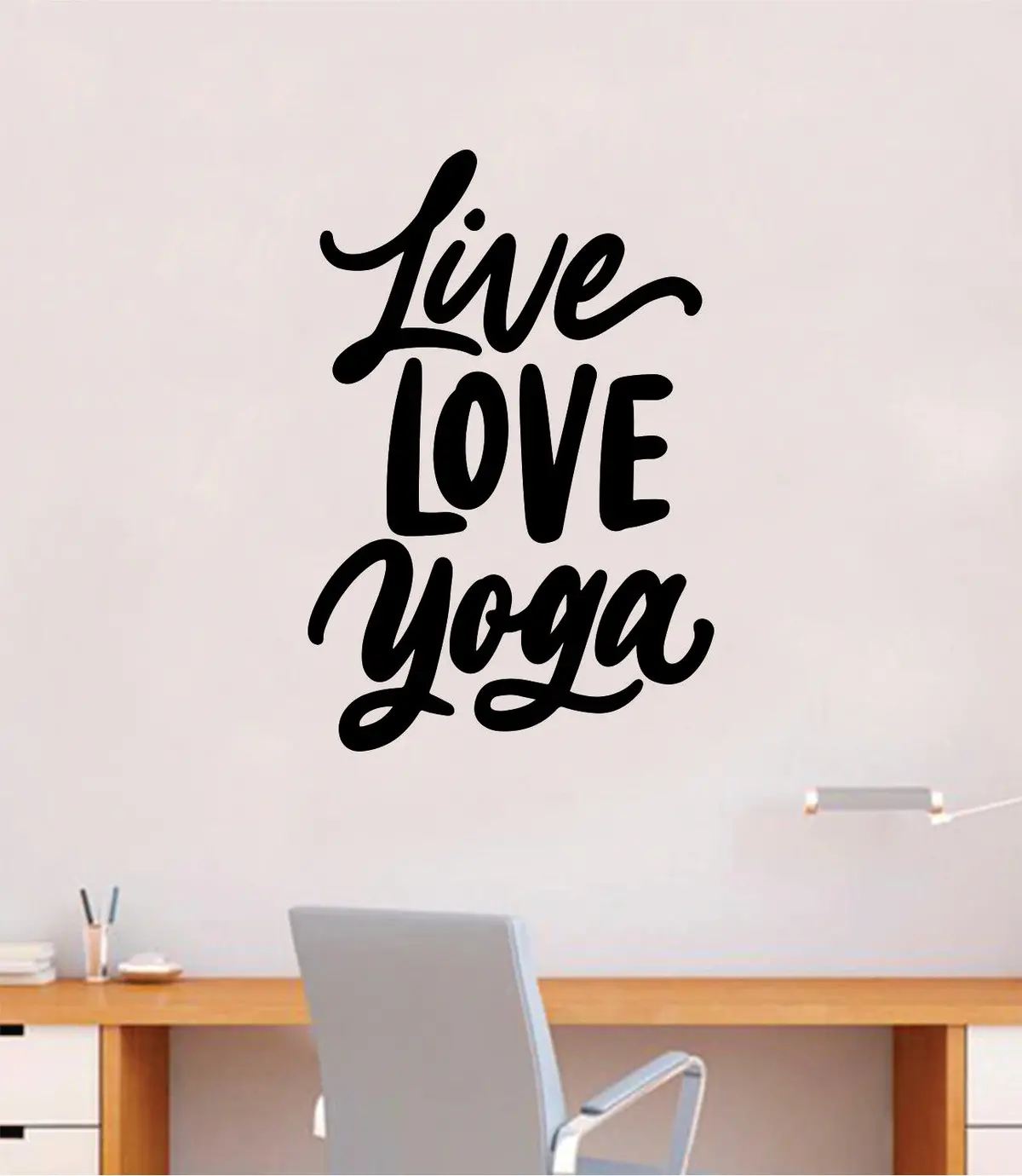 Live Love Yoga Quote Decal Sticker Wall Vinyl Art Decor Room Teen Kids Namaste Om Meditate Zen Buddha Relax Breathe 1