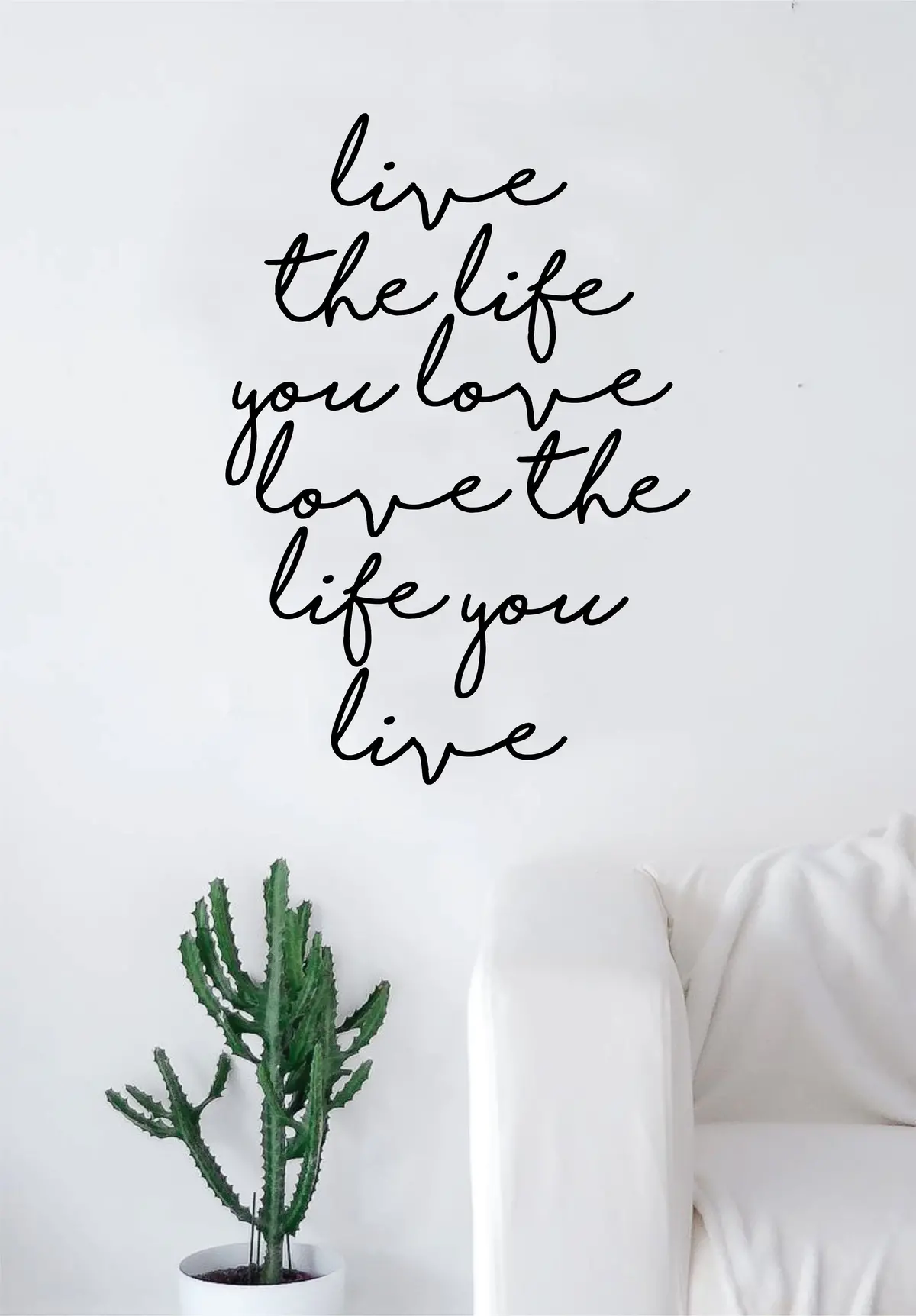 Live The Life You Love Wall Decal Sticker Home Decor Vinyl Art Bedroom Teen Inspirational Quote Girls Cute School Nursery Baby Kids 1
