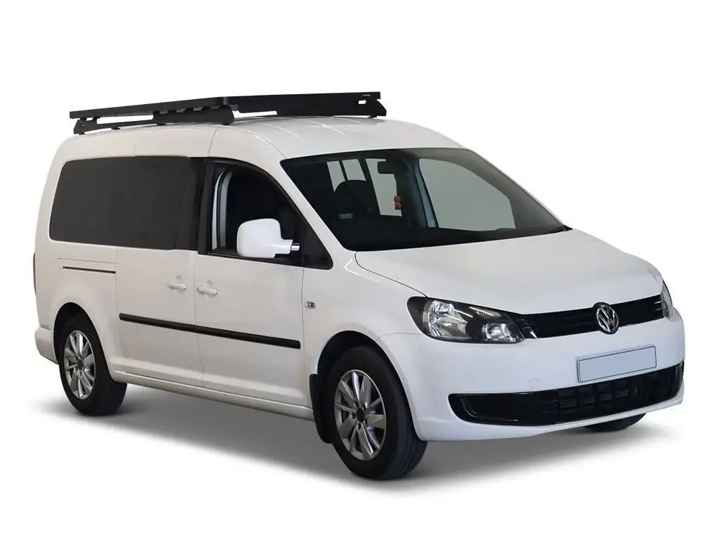Front Runner Slimline Ii Roof Rack Kit For Van – Fits 2015–2020 Volkswagen Caddy Lwb – Black Aluminum, Full-Size, No-Drill Install (1Pc) 1