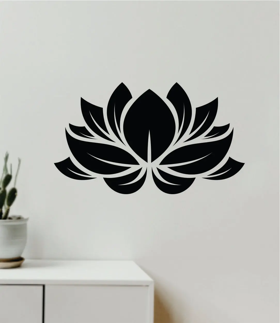 Lotus Flower V5 Quote Wall Decal Sticker Vinyl Art Decor Bedroom Boy Girl Baby Teen Namaste Yoga Meditate Zen Buddha 1