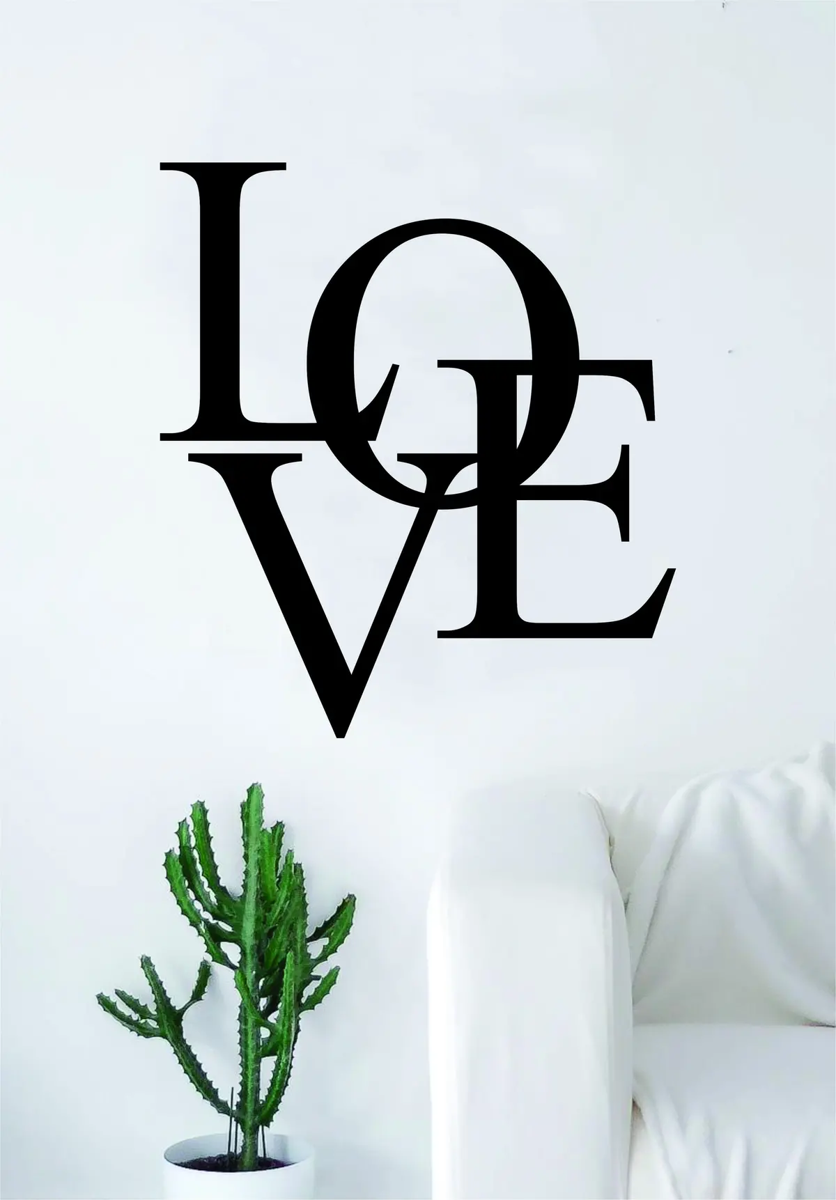 Love Lettering Design Quote Decal Sticker Vinyl Wall Room Decor Decoration Art Cute 1