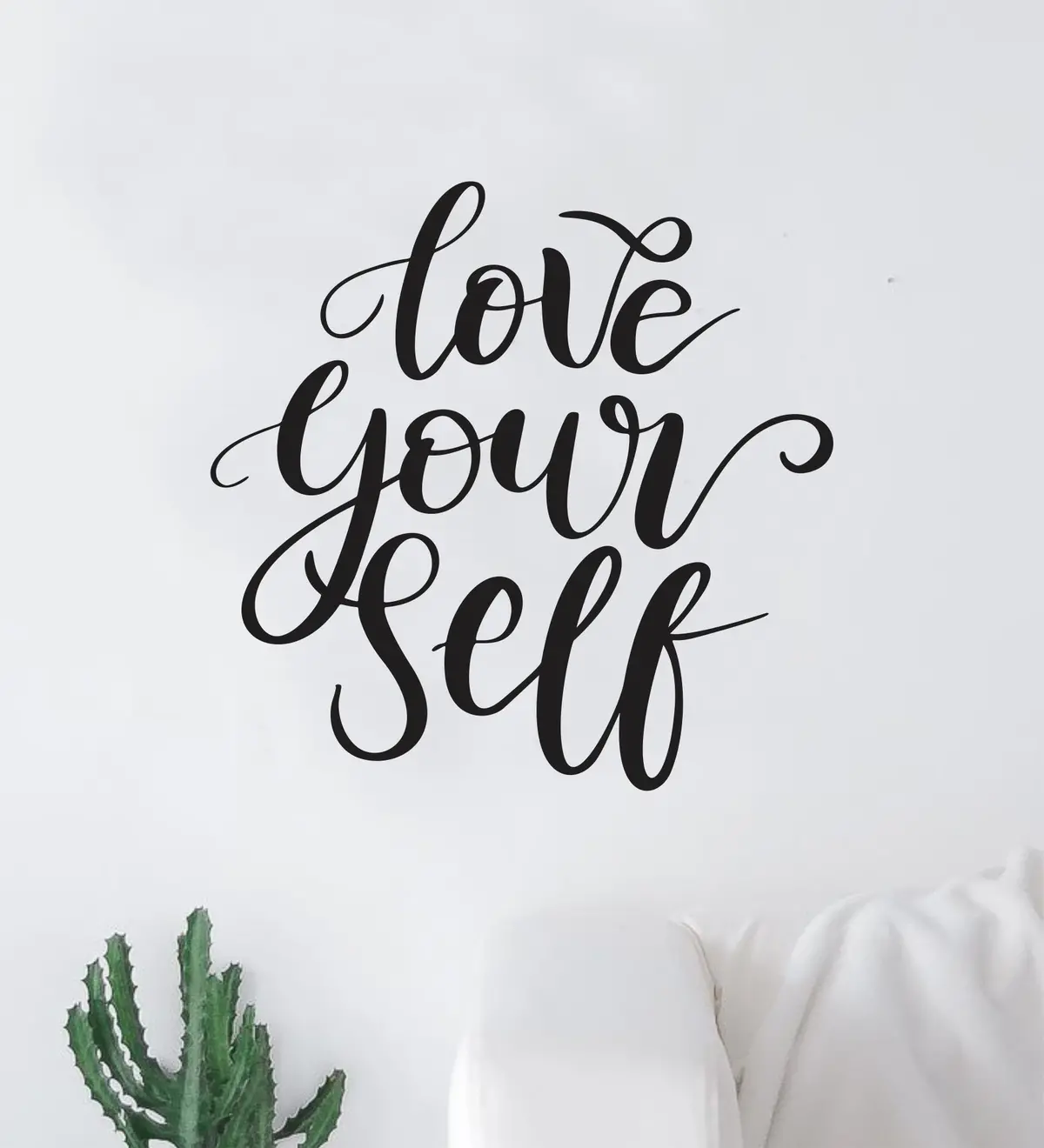 Love Your Self Wall Decal Home Decor Vinyl Art Sticker Bedroom Quote Nursery Baby Teen Boy Girl School Inspirational Mental Health Positive Affirmations 1