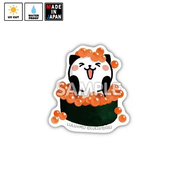 Lulu002s　ミニステッカー　パンダねこ　Lulu 1