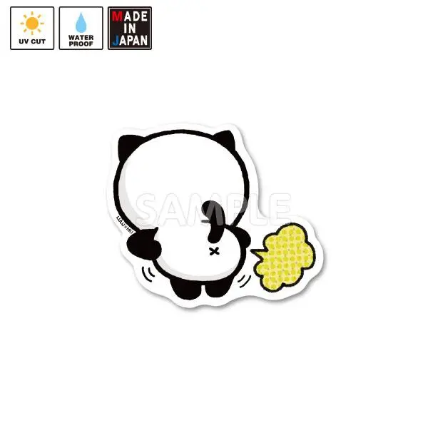 Lulu003 ステッカー パンダねこ Lulu 1