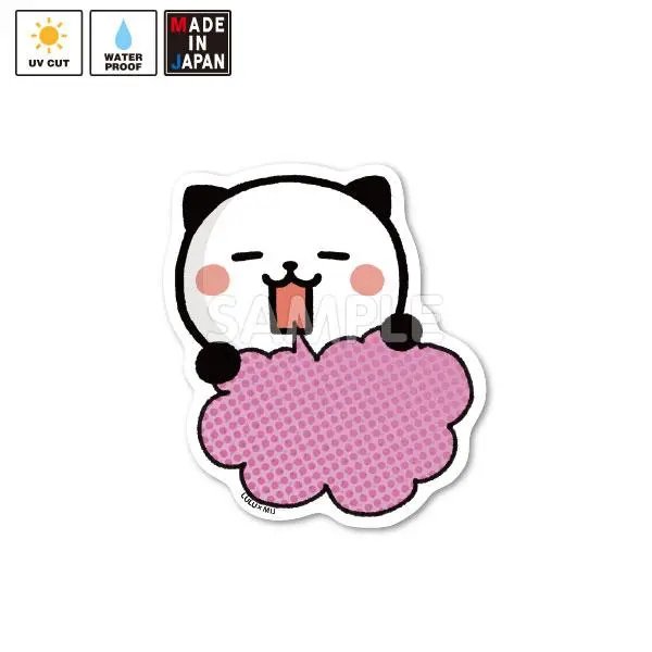 Lulu004　ステッカー　パンダねこ　Lulu 1