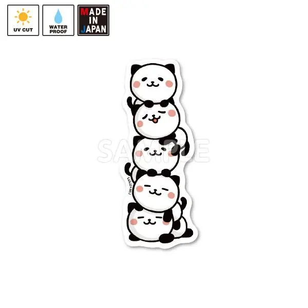 Lulu009　ステッカー　パンダねこ　Lulu 1