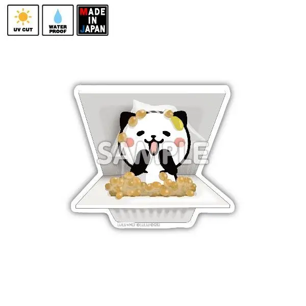 Lulu011　ステッカー かわいい　パンダねこ　Lulu 1