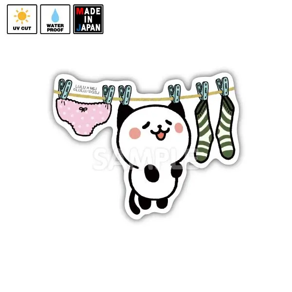 Lulu030　ステッカー　パンダねこ　Lulu 1