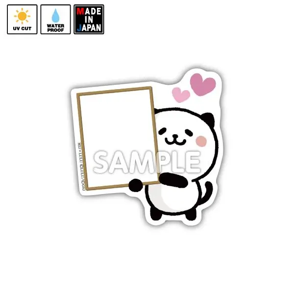 Lulu050　ステッカー　パンダねこ　Lulu 1