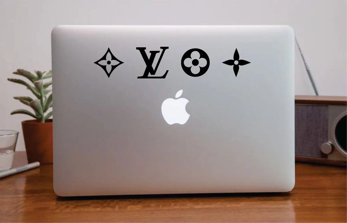 Louis Vuitton Pattern Laptop Car Truck Window Wall Decal  Decor Room Vinyl Sticker Art Designer Brand Luxury Girls Cute Expensive Lv 1