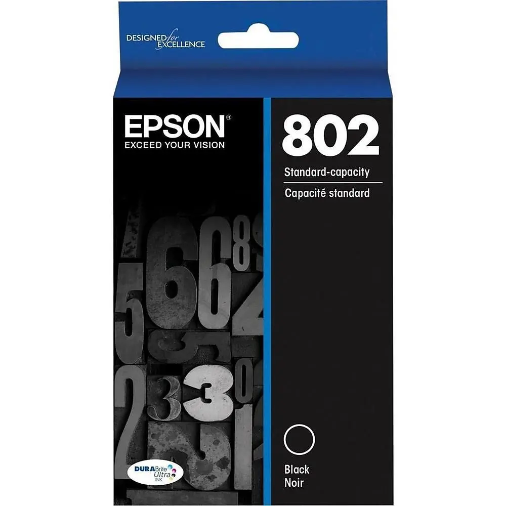 T802120s Epson Durabrite Ultra Black Ink Wf Pro 4720/4730/4 1