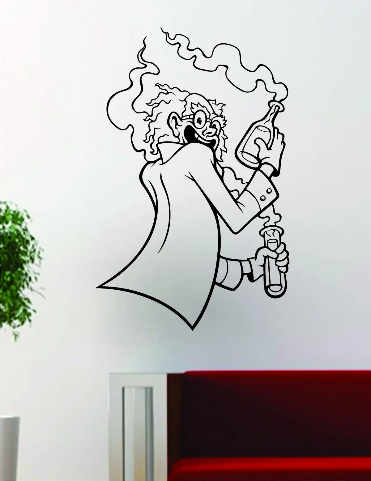 Mad Scientist Design Art Science School Decal Sticker Wall Vinyl Decor 1