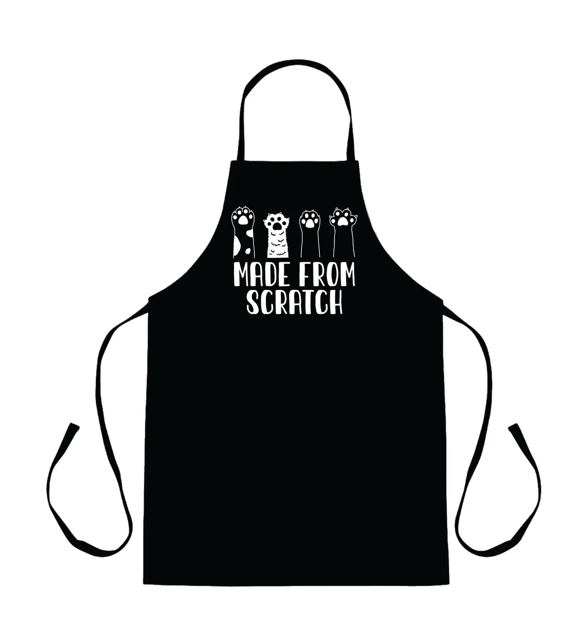 Made From Scratch Cats Apron Kitchen Bbq Barbeque Cook Grill Chef Bake Food Funny Gift Men Girls Mom Dad 1