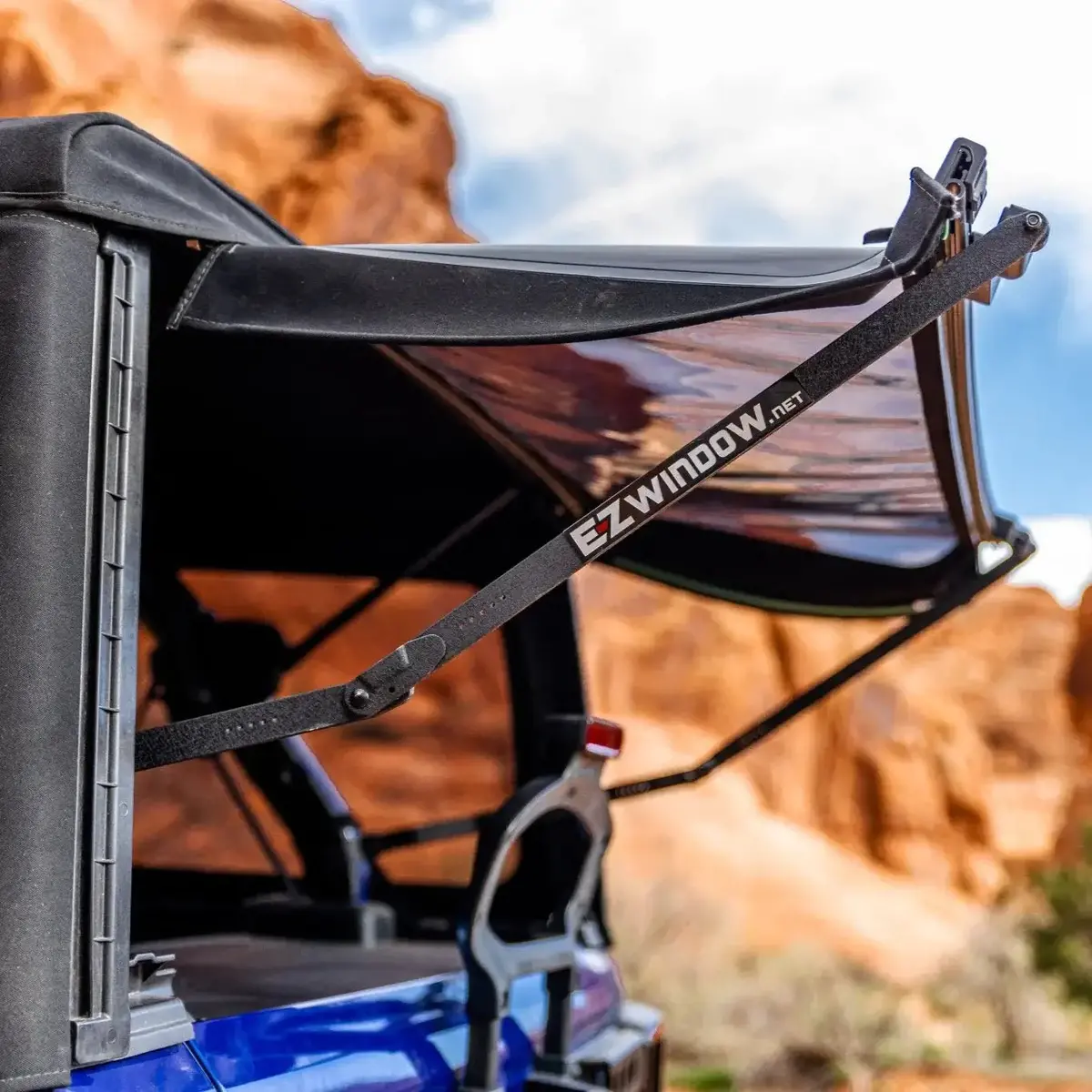 Ez4x4 Ezwindow Square Back For Jeep Jl 2-Door – Fits 2018 & Up – Soft-Top Rear Window, Pull-To-Open, Easy Install 1